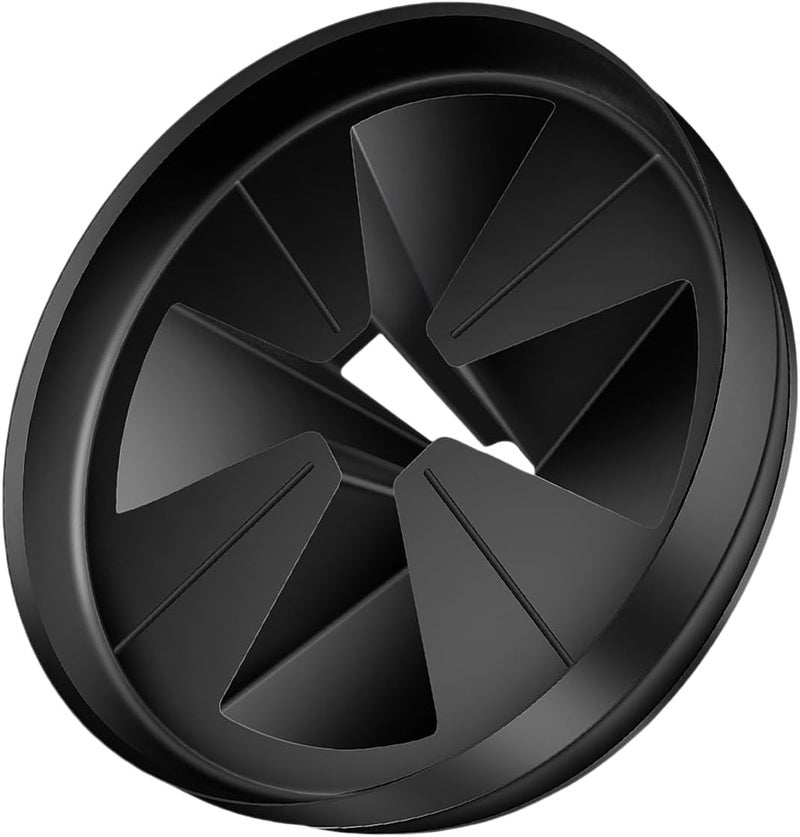Spring.Rdus Disposal Splash Guards 3 3/8" Sink Baffle QCB-AM Replacement for InSinkErator Evolution Series, Garbage Disposer Accessories, Upgraded Removable Quiet Collar Drain Plugs, Black (One Pack) - Image 1
